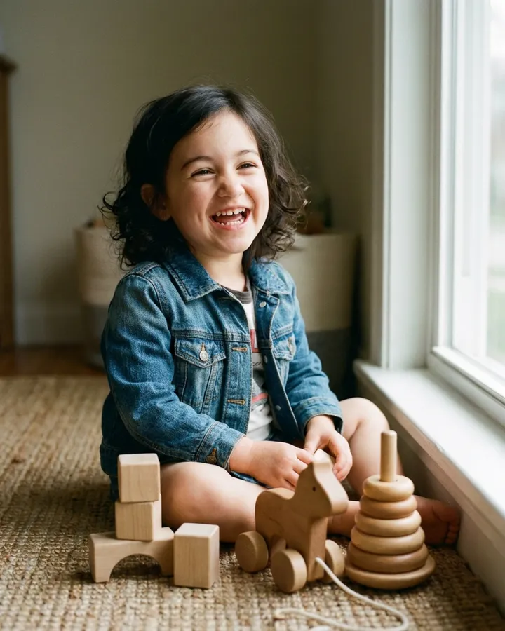 Example frame from the "You as a toddler" AI trend