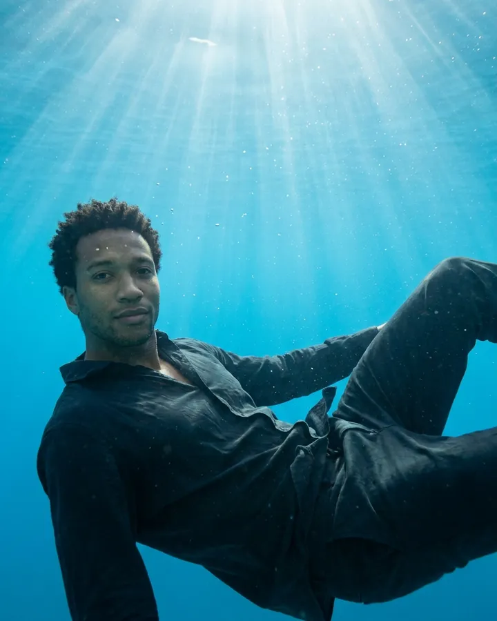 Example frame from the "Underwater dream" AI trend